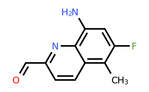 CAS 1420794-44-0 | 8-Amino-6-fluoro-5-methylquinoline-2-carbaldehyde