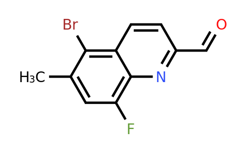 CAS 1420794-57-5 | 5-Bromo-8-fluoro-6-methylquinoline-2-carbaldehyde