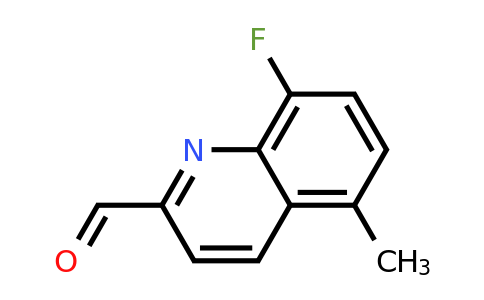 CAS 1420799-99-0 | 8-Fluoro-5-methylquinoline-2-carbaldehyde