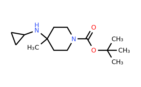 CAS 1420816-57-4 | tert-Butyl 4-(cyclopropylamino)-4-methylpiperidine-1-carboxylate