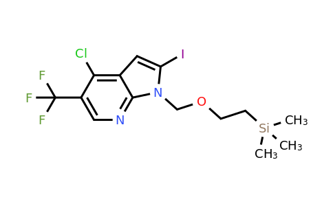 CAS 1420885-94-4 | 4-chloro-2-iodo-5-(trifluoromethyl)-1-{[2-(trimethylsilyl)ethoxy]methyl}-1H-pyrrolo[2,3-b]pyridine