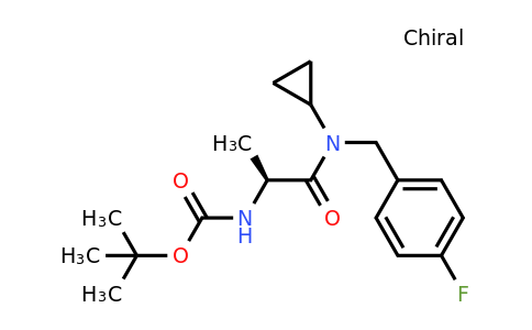 CAS 1421010-21-0 | (S)-tert-Butyl (1-(cyclopropyl(4-fluorobenzyl)amino)-1-oxopropan-2-yl)carbamate