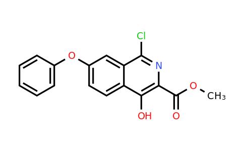 CAS 1421312-33-5 | methyl 1-chloro-4-hydroxy-7-phenoxyisoquinoline-3-carboxylate