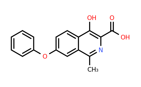 CAS 1421312-35-7 | 4-hydroxy-1-methyl-7-phenoxyisoquinoline-3-carboxylic acid