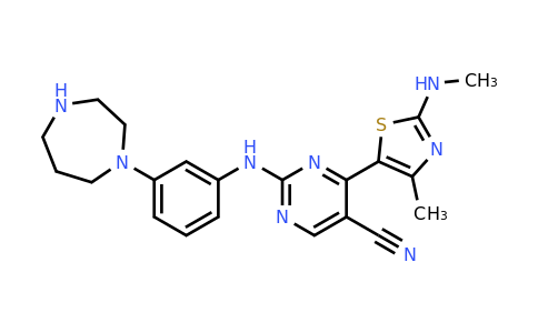 CAS 1421340-50-2 | 2-{[3-(1,4-diazepan-1-yl)phenyl]amino}-4-[4-methyl-2-(methylamino)-1,3-thiazol-5-yl]pyrimidine-5-carbonitrile
