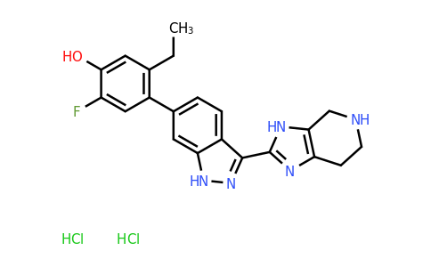 CAS 1421502-63-7 | 5-ethyl-2-fluoro-4-[3-(4,5,6,7-tetrahydro-3H-imidazo[4,5-c]pyridin-2-yl)-1H-indazol-6-yl]phenol;dihydrochloride