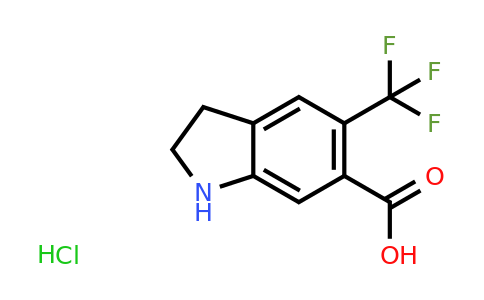 CAS 1421602-18-7 | 5-(trifluoromethyl)-2,3-dihydro-1H-indole-6-carboxylic acid hydrochloride