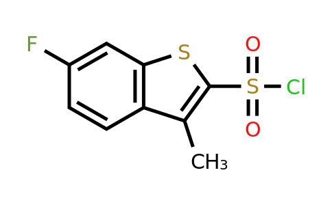 CAS 1421602-19-8 | 6-fluoro-3-methyl-1-benzothiophene-2-sulfonyl chloride
