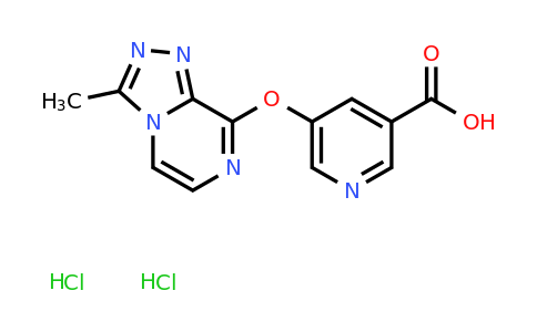 CAS 1421604-98-9 | 5-({3-methyl-[1,2,4]triazolo[4,3-a]pyrazin-8-yl}oxy)pyridine-3-carboxylic acid dihydrochloride