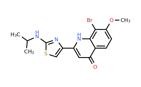 CAS 1421637-86-6 | 8-Bromo-2-(2-(isopropylamino)thiazol-4-yl)-7-methoxyquinolin-4(1H)-one