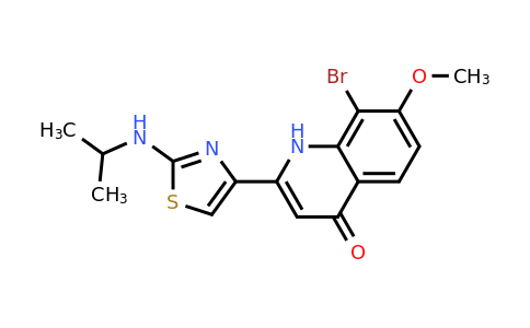8-Bromo-2-(2-(isopropylamino)thiazol-4-yl)-7-methoxyquinolin-4(1H)-one