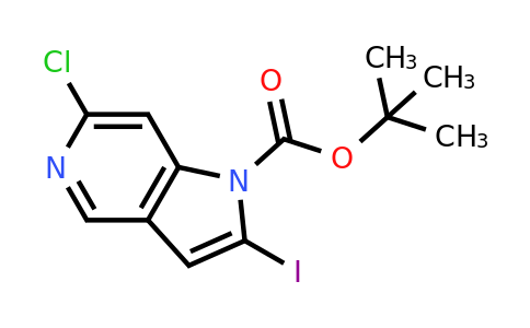 CAS 1421933-27-8 | tert-butyl 6-chloro-2-iodo-1H-pyrrolo[3,2-c]pyridine-1-carboxylate