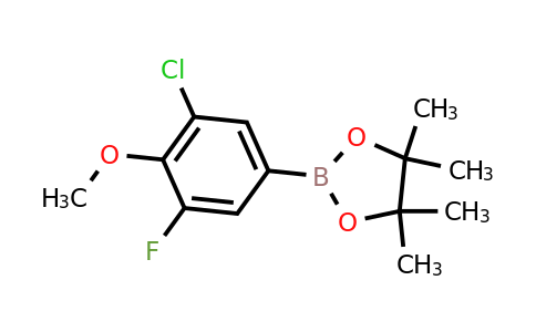 CAS 1422022-15-8 | 2-(3-Chloro-5-fluoro-4-methoxyphenyl)-4,4,5,5-tetramethyl-1,3,2-dioxaborolane