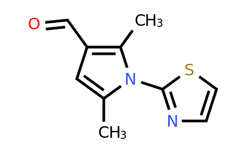 CAS 142230-96-4 | 2,5-Dimethyl-1-(thiazol-2-yl)-1H-pyrrole-3-carbaldehyde