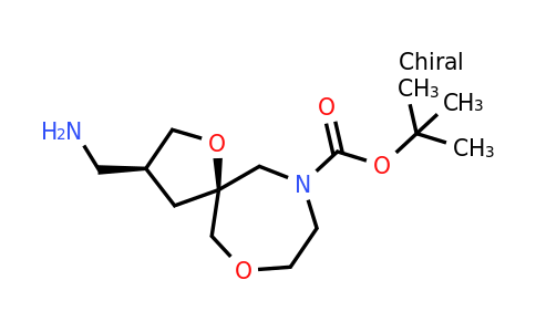 CAS 1422343-91-6 | tert-butyl rel-(3S,5S)-3-(aminomethyl)-1,10-dioxa-7-azaspiro[4.6]undecane-7-carboxylate