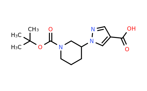 CAS 1422386-02-4 | 1-{1-[(tert-butoxy)carbonyl]piperidin-3-yl}-1H-pyrazole-4-carboxylic acid
