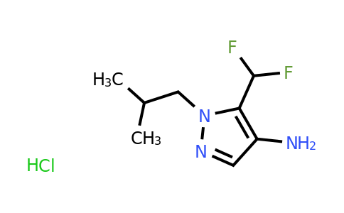 CAS 1423023-88-4 | 5-(difluoromethyl)-1-(2-methylpropyl)-1H-pyrazol-4-amine hydrochloride