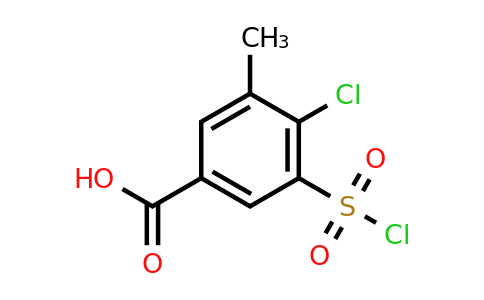 CAS 1423024-38-7 | 4-chloro-3-(chlorosulfonyl)-5-methylbenzoic acid
