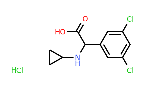 CAS 1423024-44-5 | 2-(cyclopropylamino)-2-(3,5-dichlorophenyl)acetic acid hydrochloride