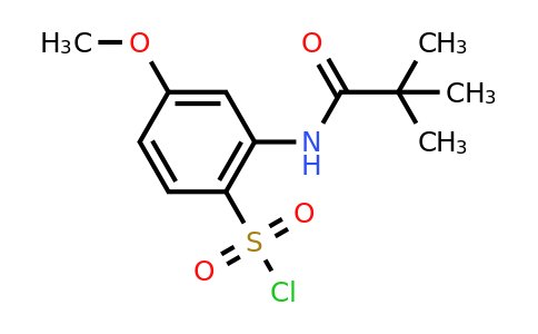 CAS 1423024-80-9 | 2-(2,2-dimethylpropanamido)-4-methoxybenzene-1-sulfonyl chloride