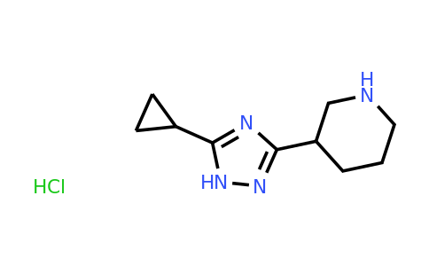 CAS 1423024-81-0 | 3-(5-cyclopropyl-1H-1,2,4-triazol-3-yl)piperidine hydrochloride