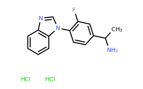 CAS 1423025-13-1 | 1-[4-(1H-1,3-benzodiazol-1-yl)-3-fluorophenyl]ethan-1-amine dihydrochloride