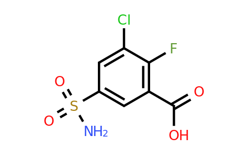 CAS 1423025-14-2 | 3-chloro-2-fluoro-5-sulfamoylbenzoic acid
