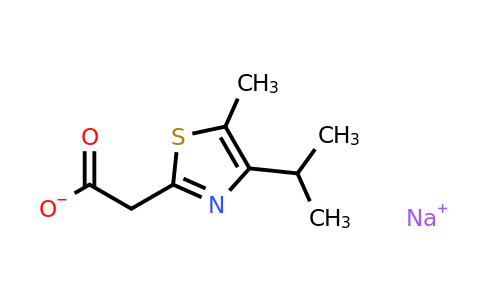CAS 1423025-18-6 | sodium 2-[5-methyl-4-(propan-2-yl)-1,3-thiazol-2-yl]acetate