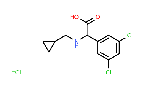 CAS 1423025-21-1 | 2-[(cyclopropylmethyl)amino]-2-(3,5-dichlorophenyl)acetic acid hydrochloride