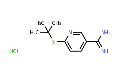CAS 1423025-27-7 | 6-(tert-butylsulfanyl)pyridine-3-carboximidamide hydrochloride