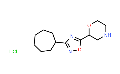 CAS 1423025-54-0 | 2-(3-cycloheptyl-1,2,4-oxadiazol-5-yl)morpholine hydrochloride