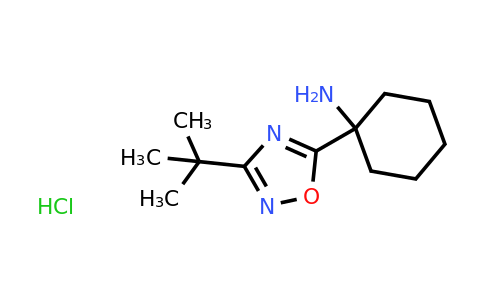 CAS 1423025-90-4 | 1-(3-tert-butyl-1,2,4-oxadiazol-5-yl)cyclohexan-1-amine hydrochloride