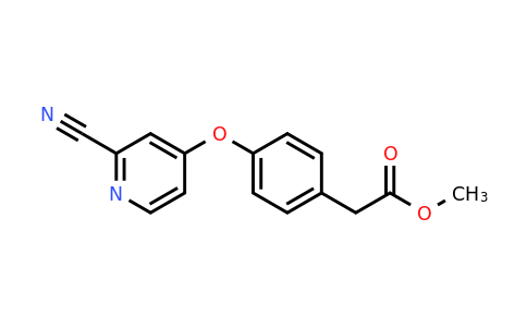 CAS 1423026-85-0 | methyl 2-{4-[(2-cyanopyridin-4-yl)oxy]phenyl}acetate