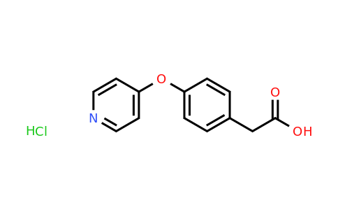 2-[4-(pyridin-4-yloxy)phenyl]acetic acid hydrochloride