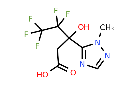 CAS 1423028-10-7 | 4,4,5,5,5-pentafluoro-3-hydroxy-3-(1-methyl-1H-1,2,4-triazol-5-yl)pentanoic acid