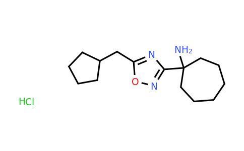 CAS 1423029-11-1 | 1-[5-(cyclopentylmethyl)-1,2,4-oxadiazol-3-yl]cycloheptan-1-amine hydrochloride