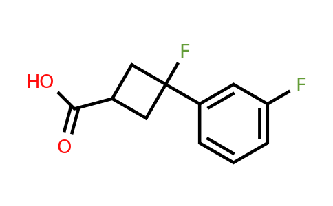 CAS 1423029-38-2 | 3-fluoro-3-(3-fluorophenyl)cyclobutane-1-carboxylic acid