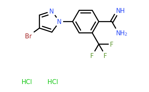 CAS 1423029-46-2 | 4-(4-bromo-1H-pyrazol-1-yl)-2-(trifluoromethyl)benzene-1-carboximidamide dihydrochloride