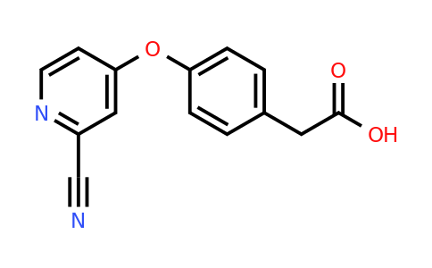 CAS 1423029-71-3 | 2-{4-[(2-cyanopyridin-4-yl)oxy]phenyl}acetic acid