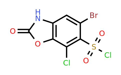 CAS 1423031-26-8 | 5-bromo-7-chloro-2-oxo-2,3-dihydro-1,3-benzoxazole-6-sulfonyl chloride