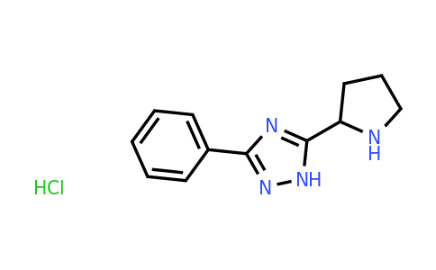 CAS 1423031-50-8 | 3-phenyl-5-(pyrrolidin-2-yl)-1H-1,2,4-triazole hydrochloride