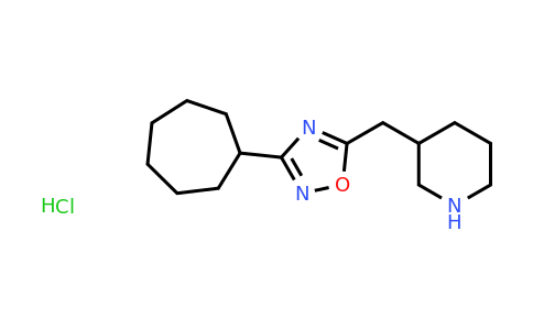 CAS 1423031-86-0 | 3-[(3-cycloheptyl-1,2,4-oxadiazol-5-yl)methyl]piperidine hydrochloride