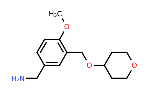CAS 1423032-13-6 | {4-methoxy-3-[(oxan-4-yloxy)methyl]phenyl}methanamine