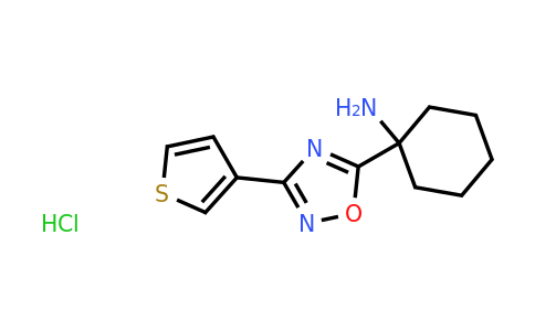CAS 1423032-57-8 | 1-[3-(thiophen-3-yl)-1,2,4-oxadiazol-5-yl]cyclohexan-1-amine hydrochloride