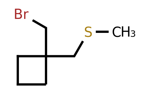 CAS 1423032-58-9 | 1-(bromomethyl)-1-[(methylsulfanyl)methyl]cyclobutane