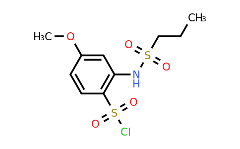 CAS 1423033-60-6 | 4-methoxy-2-(propane-1-sulfonamido)benzene-1-sulfonyl chloride
