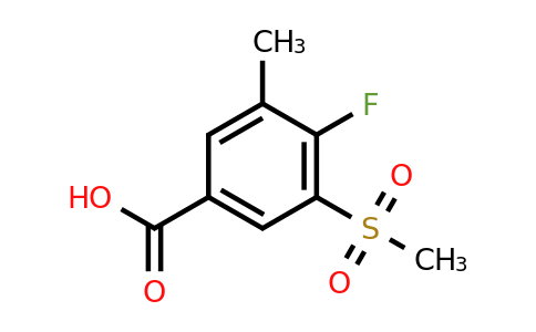 CAS 1423033-70-8 | 4-fluoro-3-methanesulfonyl-5-methylbenzoic acid