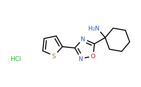 CAS 1423033-86-6 | 1-[3-(thiophen-2-yl)-1,2,4-oxadiazol-5-yl]cyclohexan-1-amine hydrochloride
