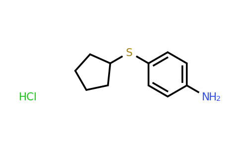 CAS 1423034-36-9 | 4-(cyclopentylsulfanyl)aniline hydrochloride