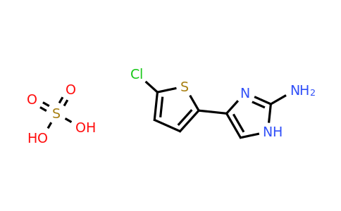4-(5-chlorothiophen-2-yl)-1H-imidazol-2-amine; sulfuric acid